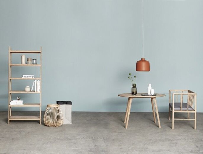 Hubsch Storage cabinet wood with 6 shelves