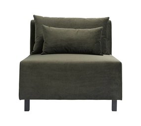 House Doctor Module de banque Casa 10 velours vert