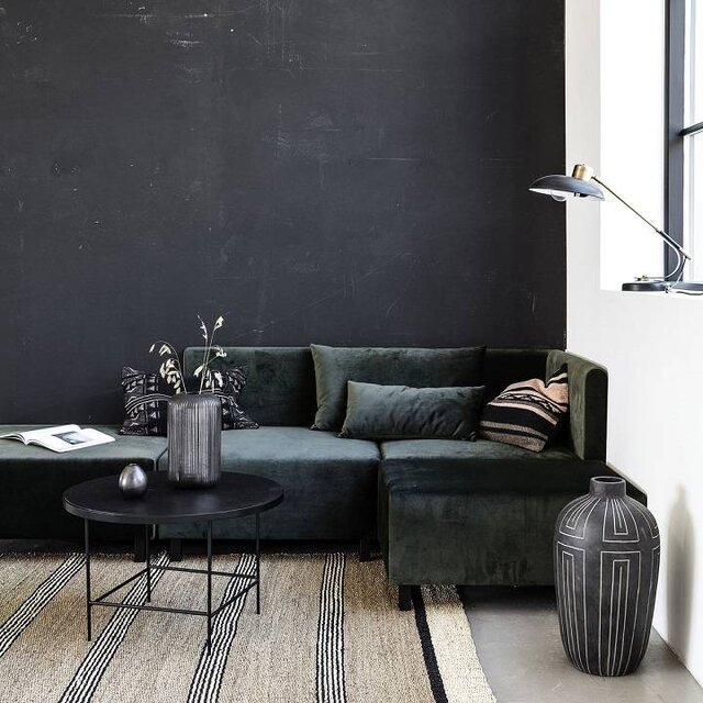 House Doctor Casa 10 bank module velvet groen