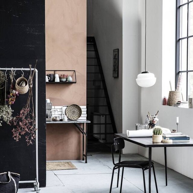 House Doctor Lampe suspendue en verre blanc Ø29cm