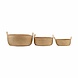 House Doctor Carry mand naturel - set van drie House Doctor Carry mand naturel - set van drie