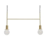 Hubsch Pendant light brass with two light sources