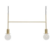 Hubsch Pendelleuchte Messing mit zwei Lichtquellen