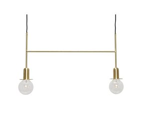 Hubsch Pendelleuchte Messing mit zwei Lichtquellen Hubsch Pendelleuchte Messing mit zwei Lichtquellen