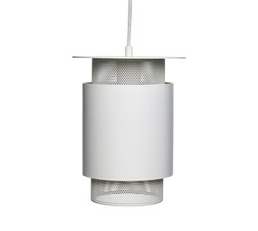 Hubsch Vedhæng lys hvid metal mesh Hubsch Vedhæng lys hvid metal mesh