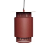 Hubsch Luminaire suspendu maille en métal rouge