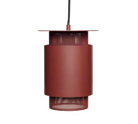 Hubsch Hanglamp rood metaal mesh Hubsch Hanglamp rood metaal mesh