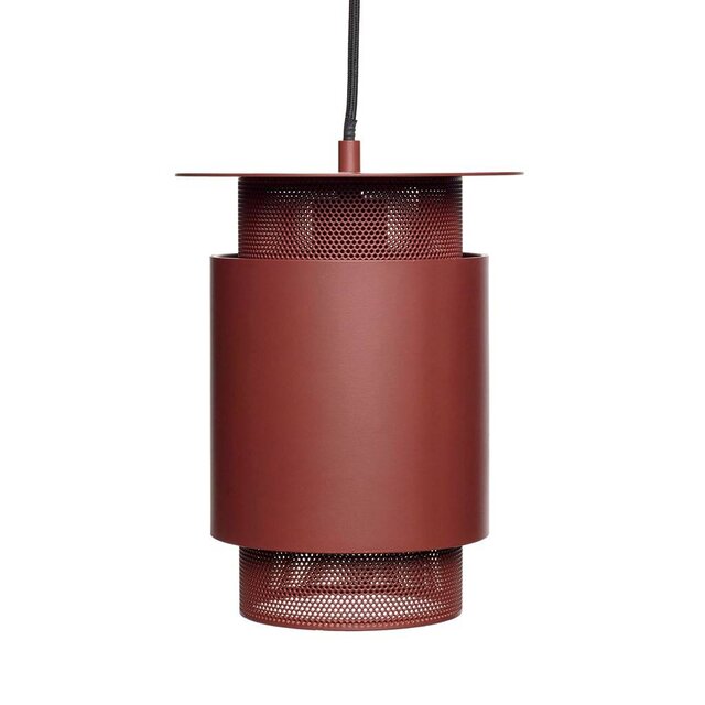 Hubsch Hanglamp rood metaal mesh
