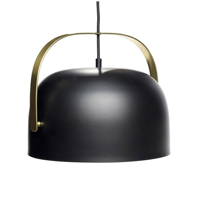 Hubsch Lampada a sospensione in metallo nero ottone