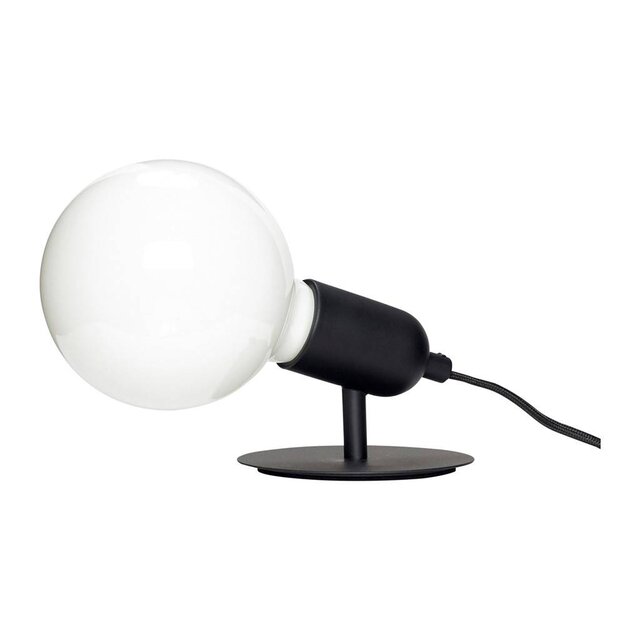 Hubsch Bordslampa svart metall