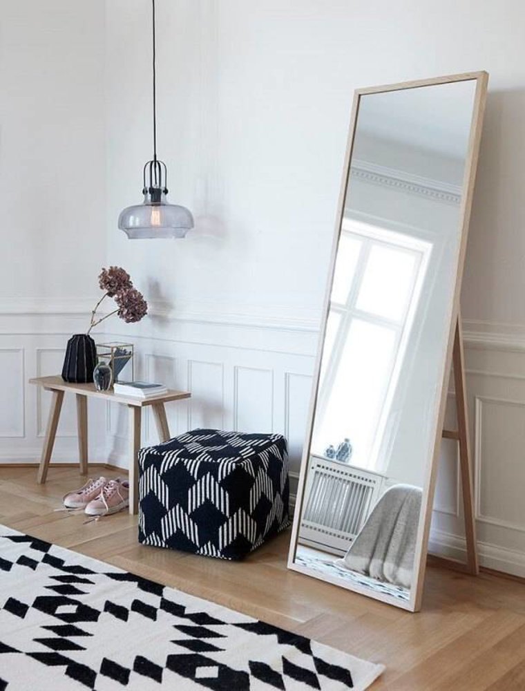 Hubsch Miroir debout chêne