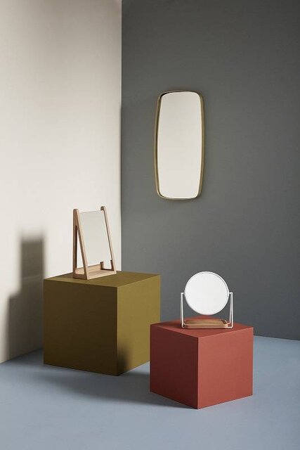 Hubsch Specchio da parete in ottone