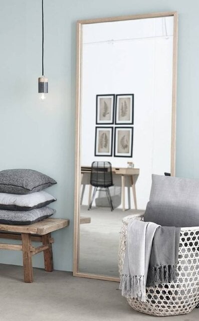 Hubsch Mirror oak wood