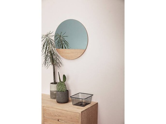 Hubsch Miroir mural autour du chêne