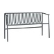 Hubsch Outdoor bench gray metal Hubsch Outdoor bench gray metal