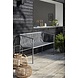 Hubsch Outdoor bench gray metal Hubsch Outdoor bench gray metal