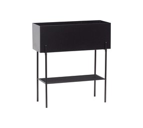 Hubsch Planter black metal Hubsch Planter black metal