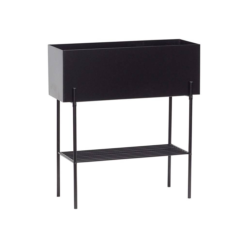 Hubsch Planter black metal