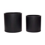 Hubsch Flowerpot set fiberstone nero Hubsch Flowerpot set fiberstone nero