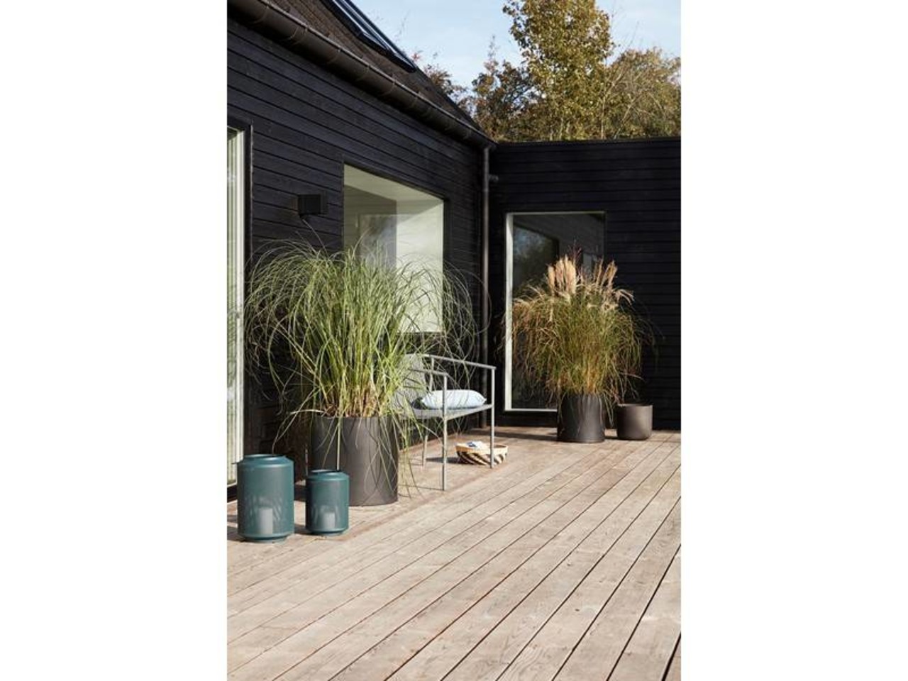 Hubsch Blomstring sett svart fiberstein Hubsch Blomstring sett svart fiberstein