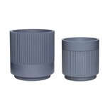 Hubsch Flowerpot set dark gray Hubsch Flowerpot set dark gray