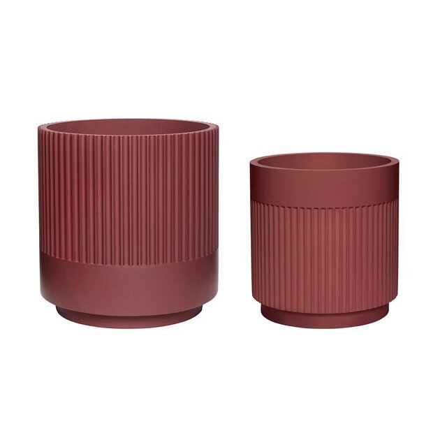 Hubsch Vaso per fiori bordeaux