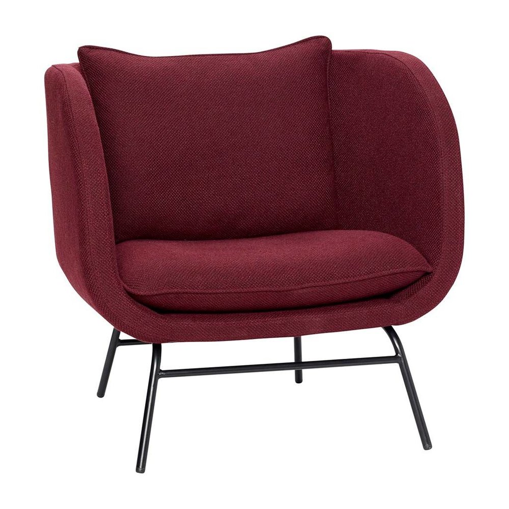 Dreigend begaan Oost Hubsch Fauteuil bordeaux rood - Living and Company
