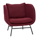 Hubsch Fauteuil bordeaux rood Hubsch Fauteuil bordeaux rood