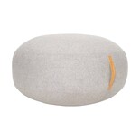 Hubsch Puf de lana gris con asa de cuero. Hubsch Puf de lana gris con asa de cuero.