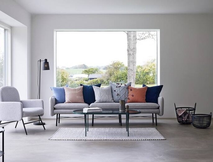 Hubsch Modulares Sofa hellgrau Hubsch Modulares Sofa hellgrau