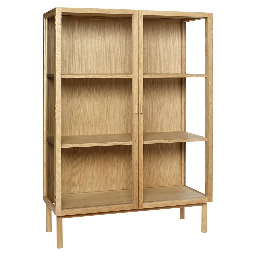 Hubsch Wooden Display Cabinet With Doors Living And Co