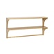 Hubsch Wandmeubel eikenhout met 2 planken Hubsch Wandmeubel eikenhout met 2 planken