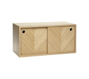 Hubsch Muebles de pared de roble con puertas. Hubsch Muebles de pared de roble con puertas.