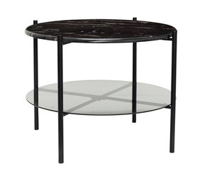 Hubsch Kaffebord svart marmor