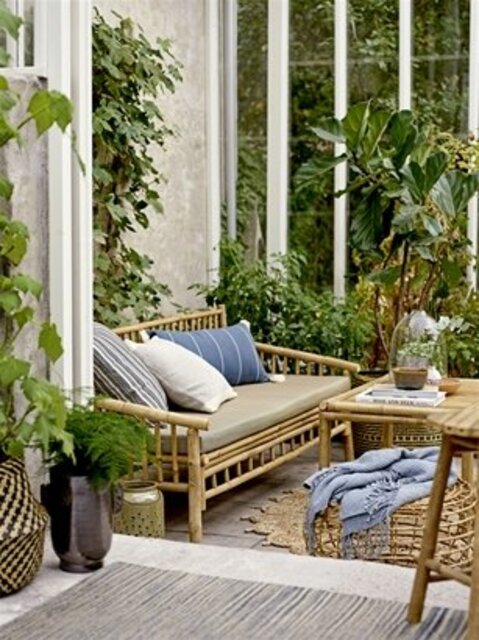 Bloomingville Sålesofa naturlig bambus