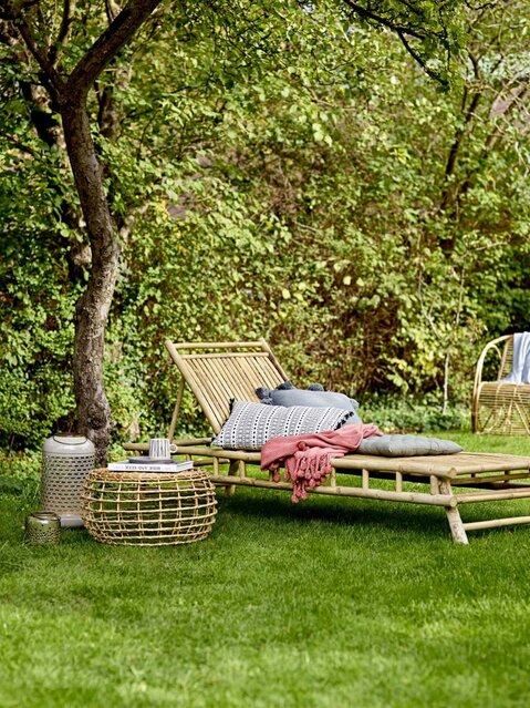 Bloomingville Méridienne Sole en bambou naturel