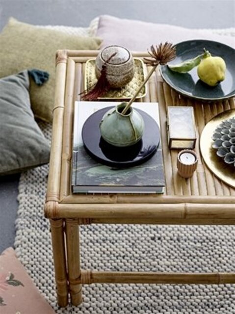 Bloomingville Table basse Sole en bambou naturel