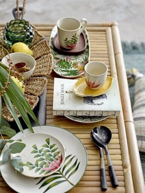 Bloomingville Table basse Sole en bambou naturel