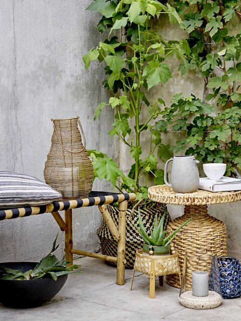 Bloomingville Vida bank naturel bamboe