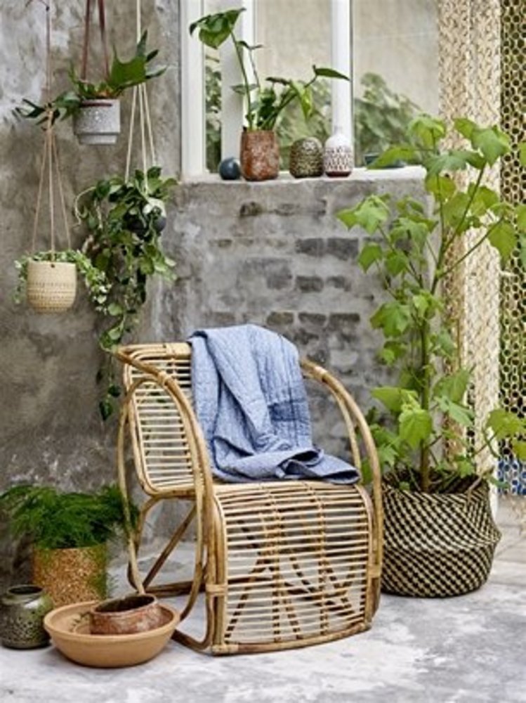 Bloomingville Plaid blue 200x140cm