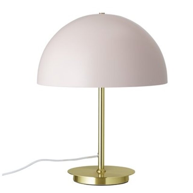 Bloomingville Table lamp gold look with pink lampshade