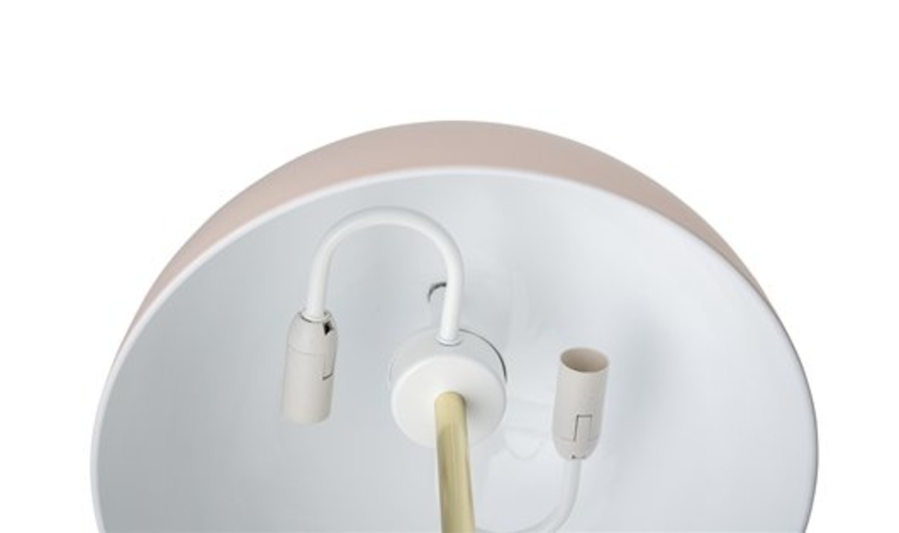 Bloomingville Lampe de table aspect doré avec abat-jour rose