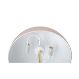 Bloomingville Bordlampe gull utseende med rosa lampeskjerm