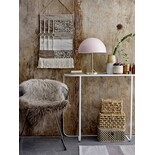 Bloomingville Lampe de table aspect doré avec abat-jour rose