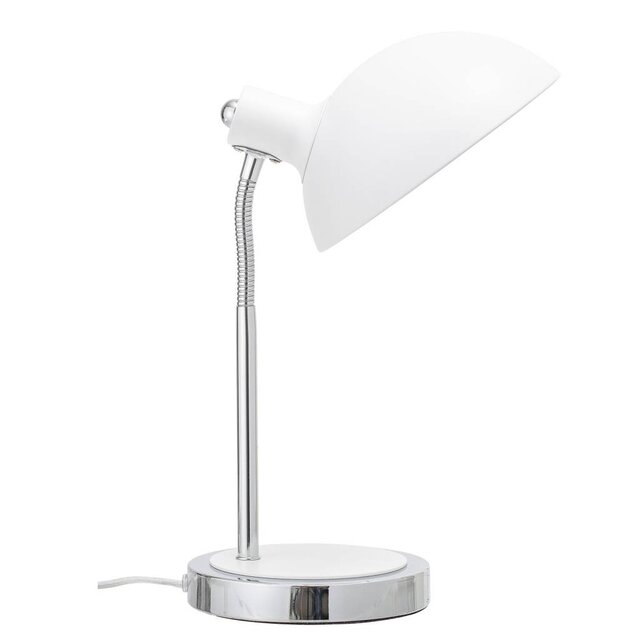 Bloomingville Lampe de table en métal blanc