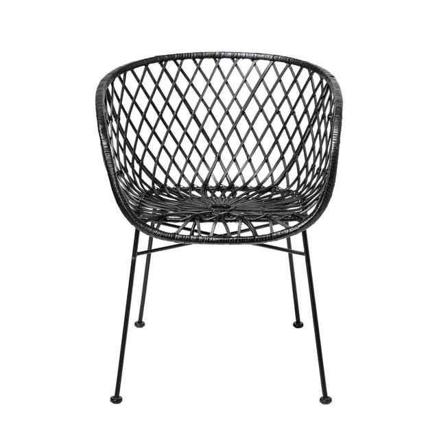 Bloomingville Lounge stol black rattan Bloomingville Lounge stol black rattan