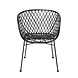 Bloomingville Loungestoel zwart rotan Bloomingville Loungestoel zwart rotan