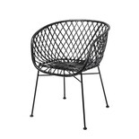 Bloomingville Lounge Sessel aus schwarzem Rattan Bloomingville Lounge Sessel aus schwarzem Rattan