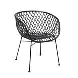 Bloomingville Fauteuil Lounge en rotin noir Bloomingville Fauteuil Lounge en rotin noir