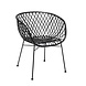 Bloomingville Loungestoel zwart rotan Bloomingville Loungestoel zwart rotan